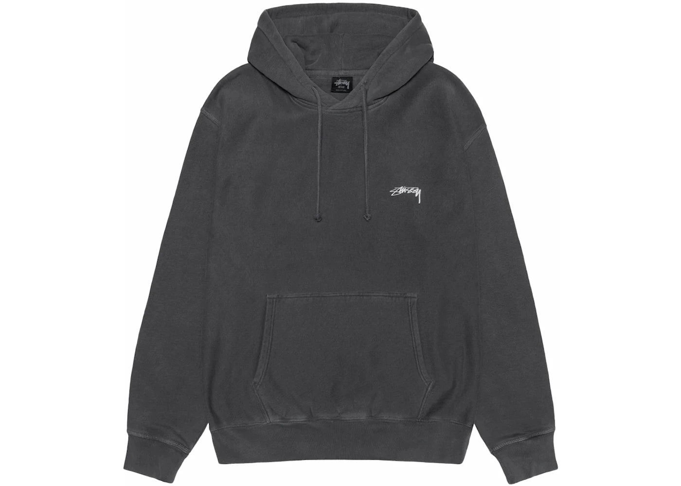 Stussy Smooth Stock Pigment Dyed Hoodie Black