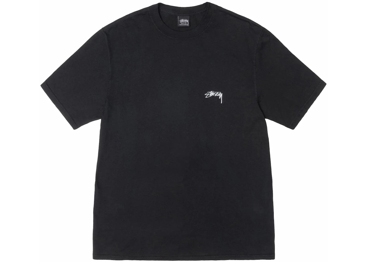 Stussy Smooth Stock Pigment Dyed Tee Black