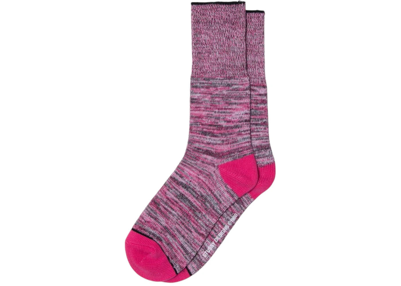 Stussy Space Dyed Yarn Sock Pink Camo