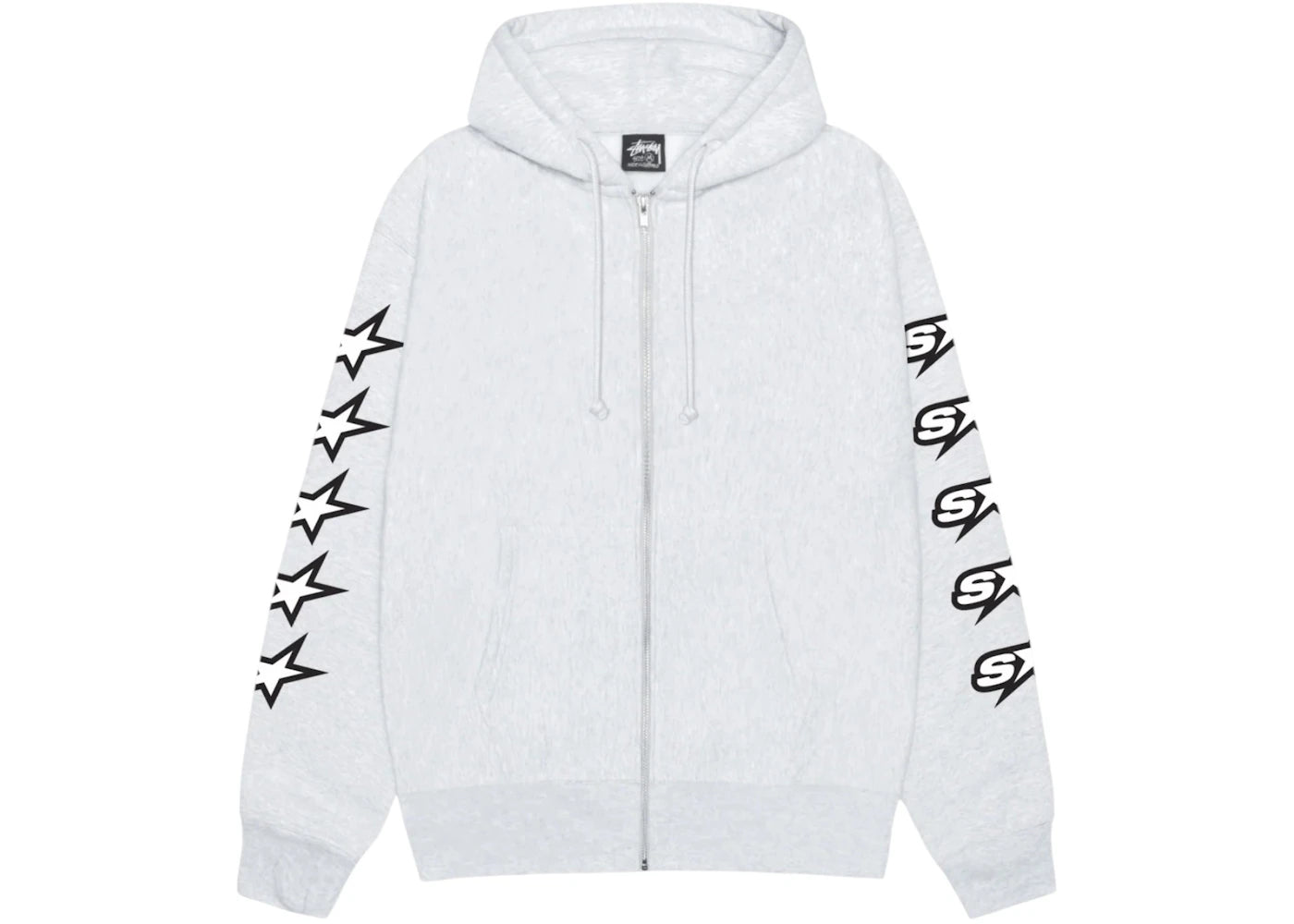 Stussy Speedway Zip Hoodie Ash Heather