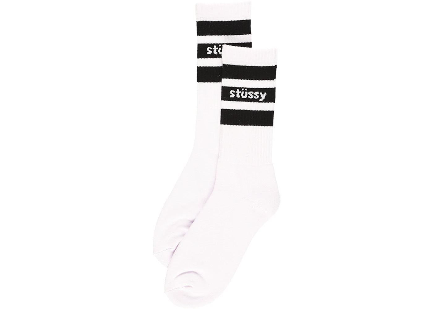 Stussy Sport Crew Socks White/Navy