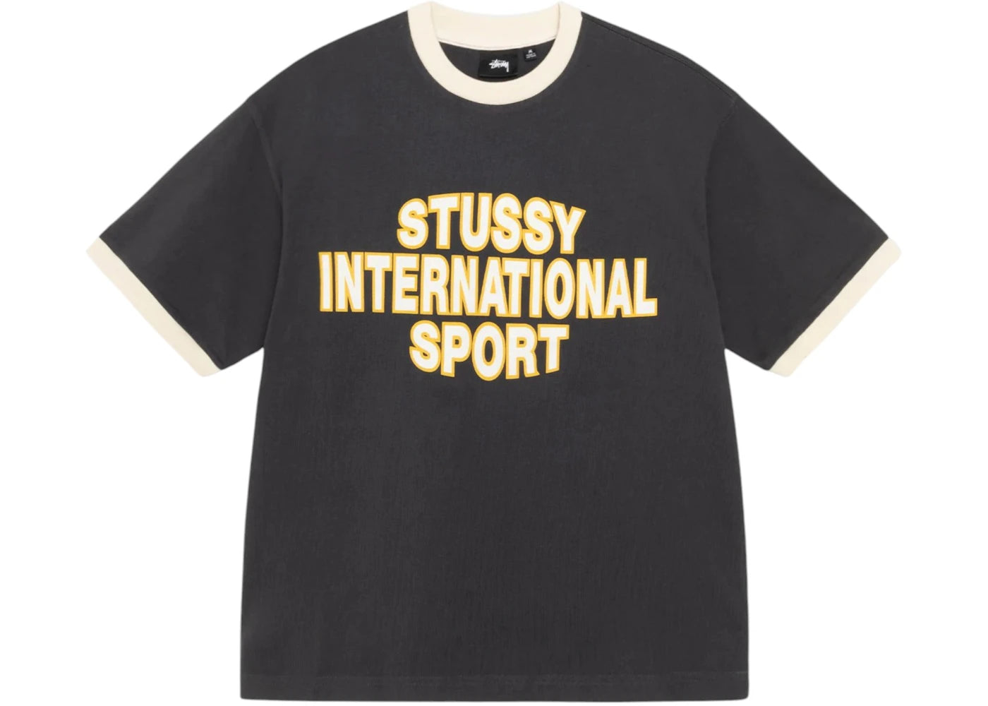 Stussy Sport Ringer Tee Black