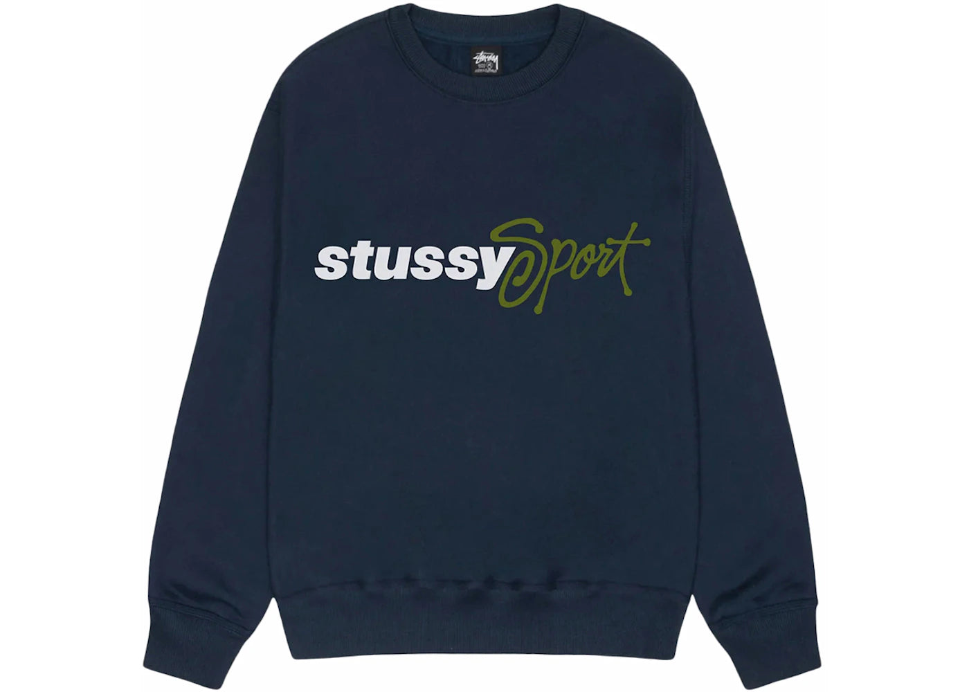Stussy Sport Script Crew Navy