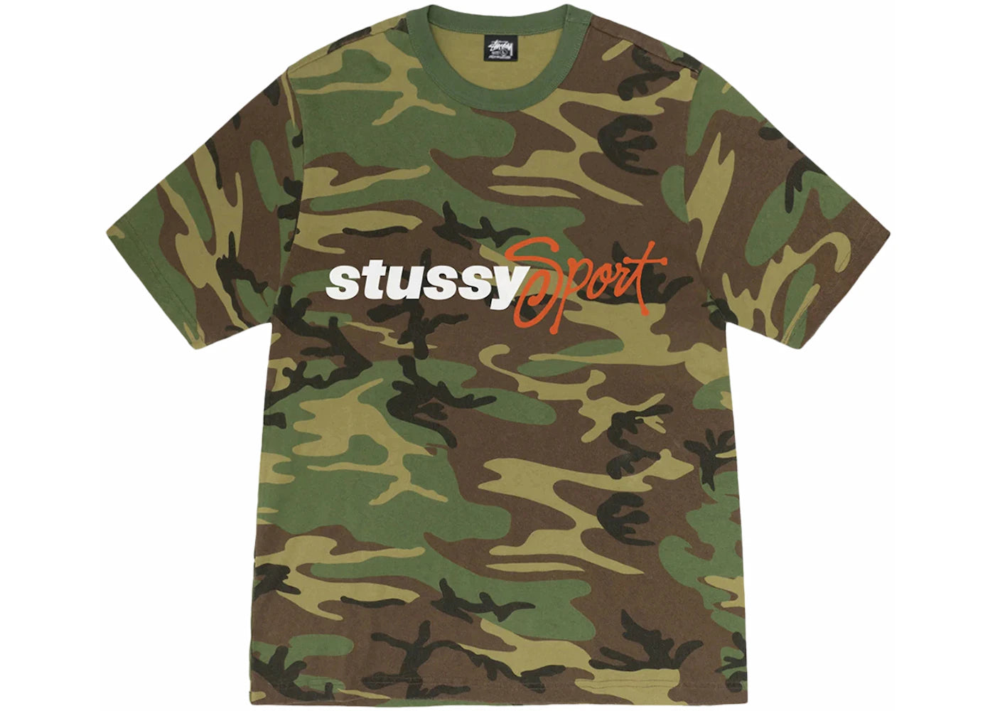 Stussy Sport Script Tee Camo