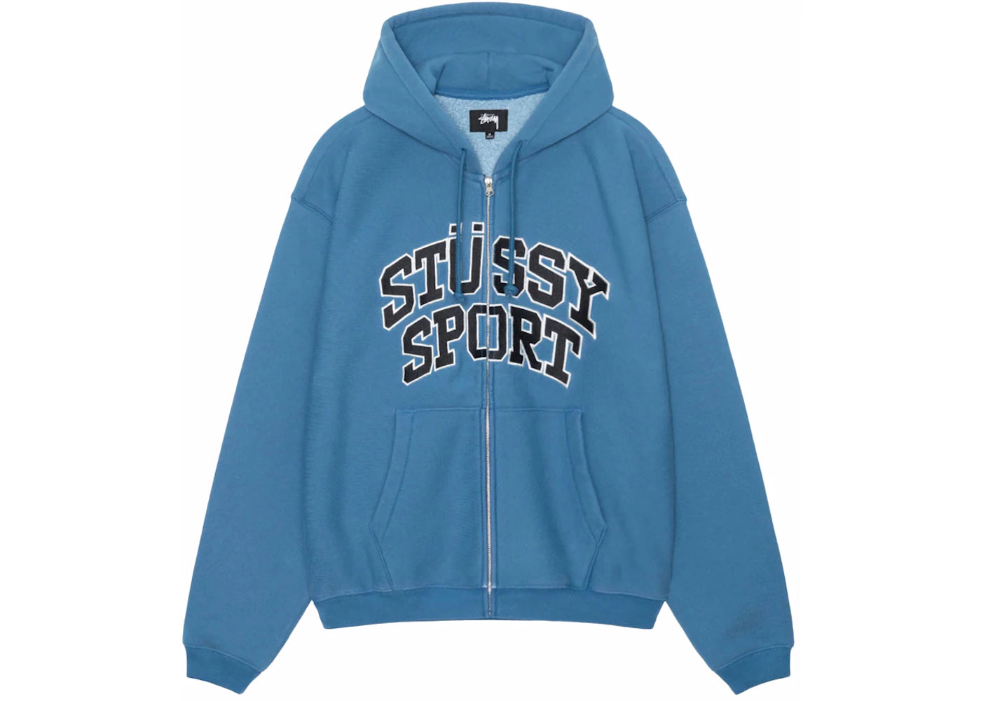 Stussy Sport Zip Hoodie Blue