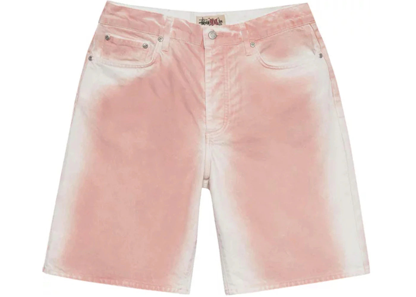 Stussy Spray Dye Big Ol' Shorts Faded Pink