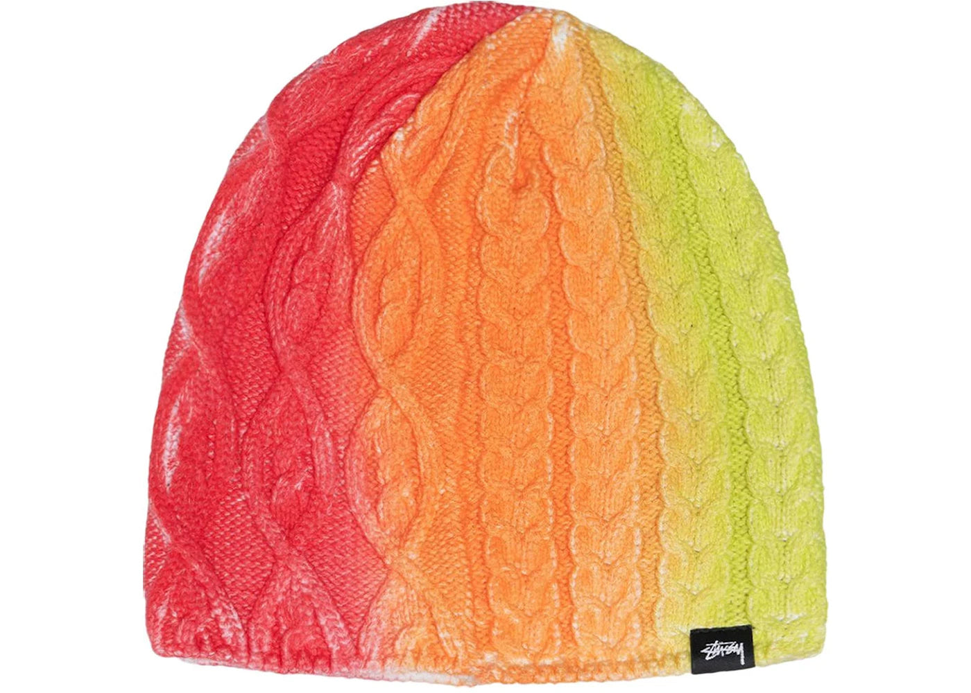 Stussy Spray Knit Beanie Orange/Multicolor