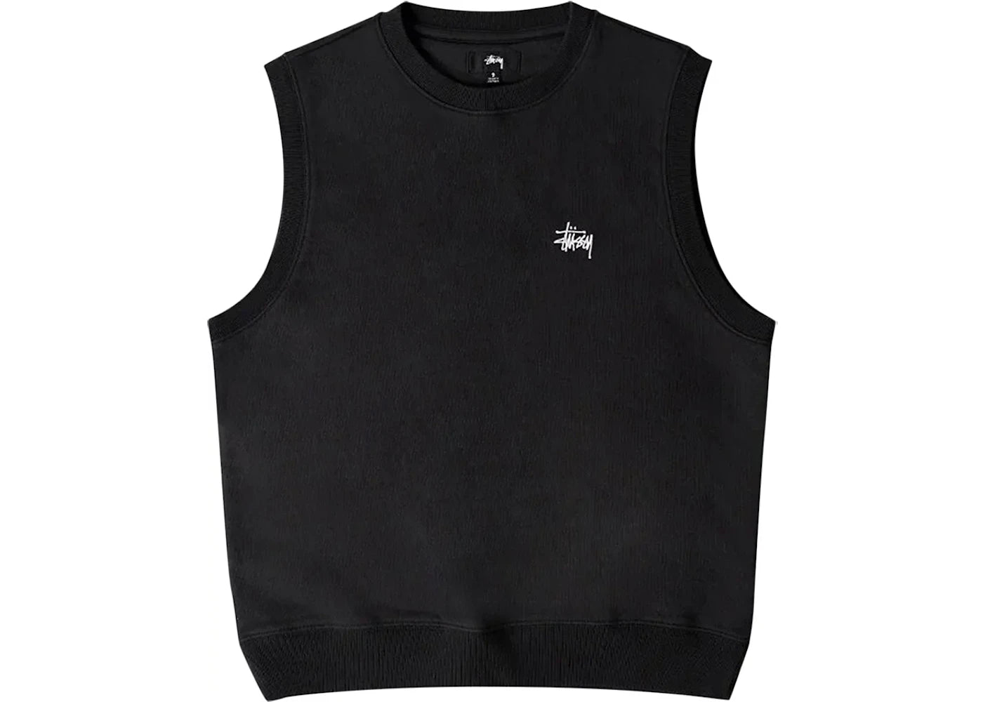Stussy Stock Fleece Vest Black