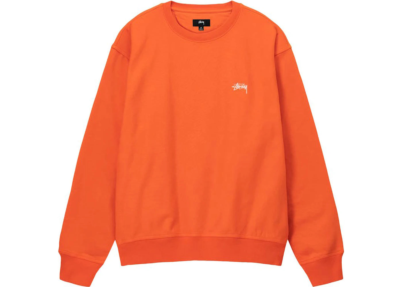 Stussy Stock Logo Crew Orange