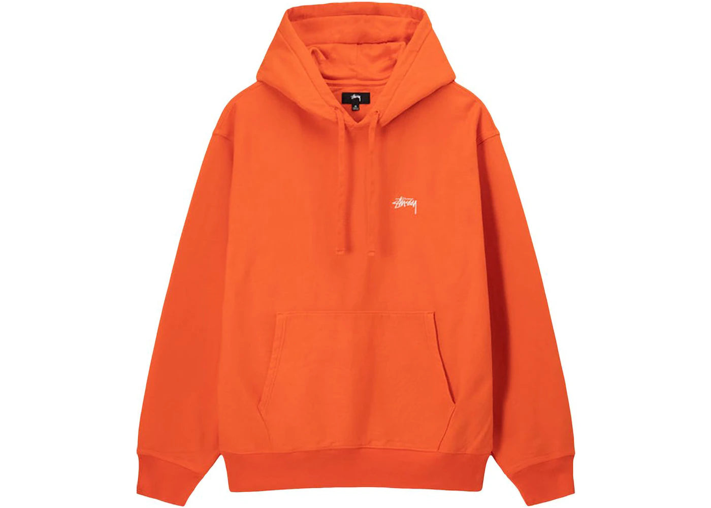 Stussy Stock Logo Hoodie Orange