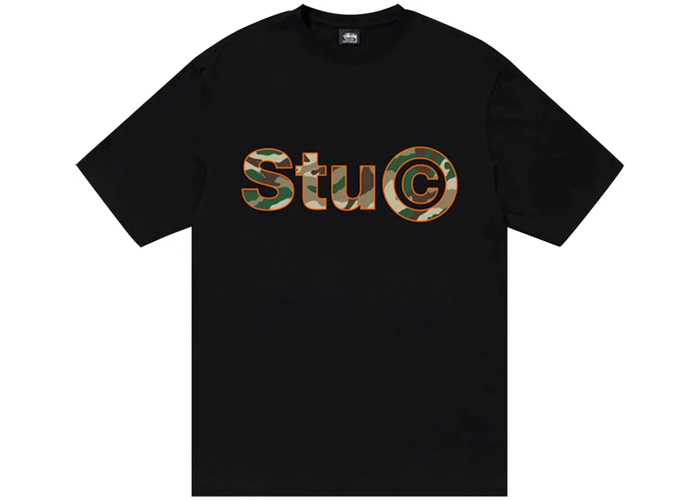 Stussy Stu C. Camo Tee Black