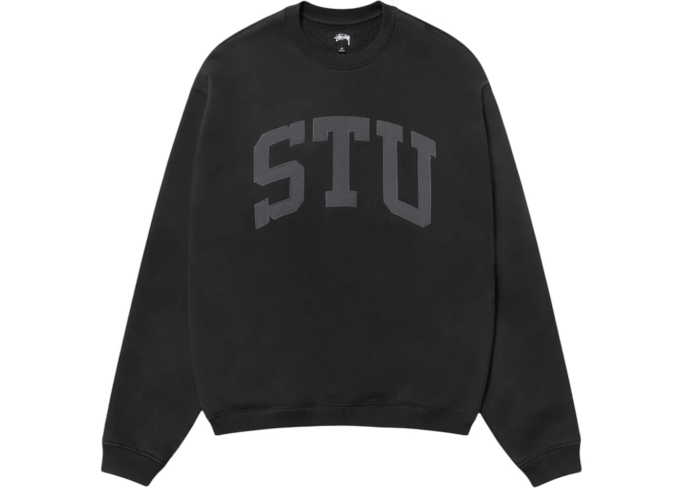 Stussy Stu Relaxed Crew Black