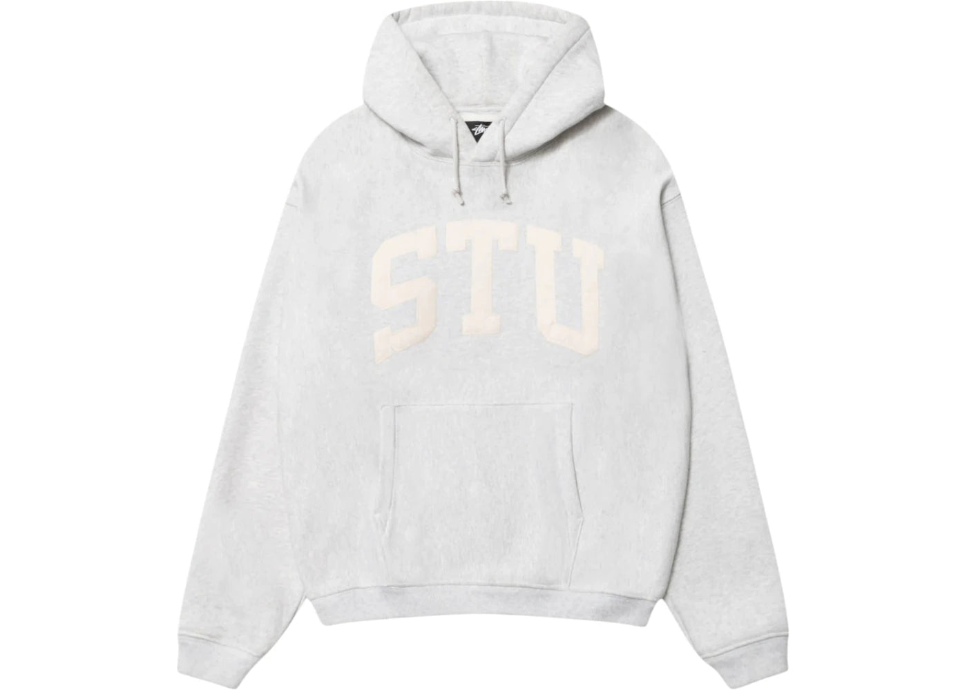 Stussy Stu Relaxed Hoodie Ash Heather