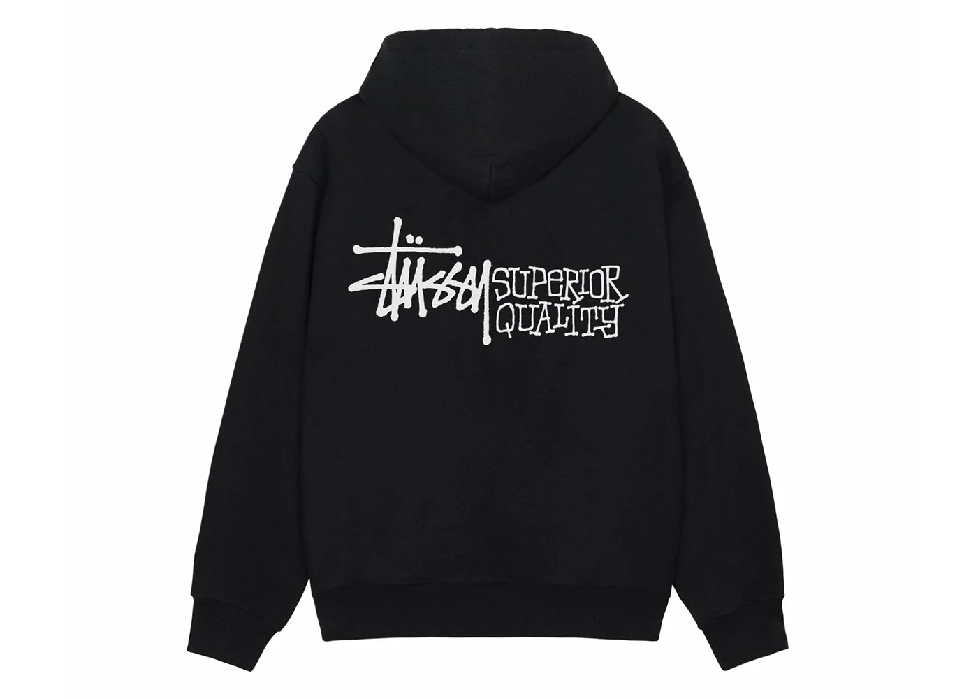 Stussy Superior Quality Zip Hoodie Black