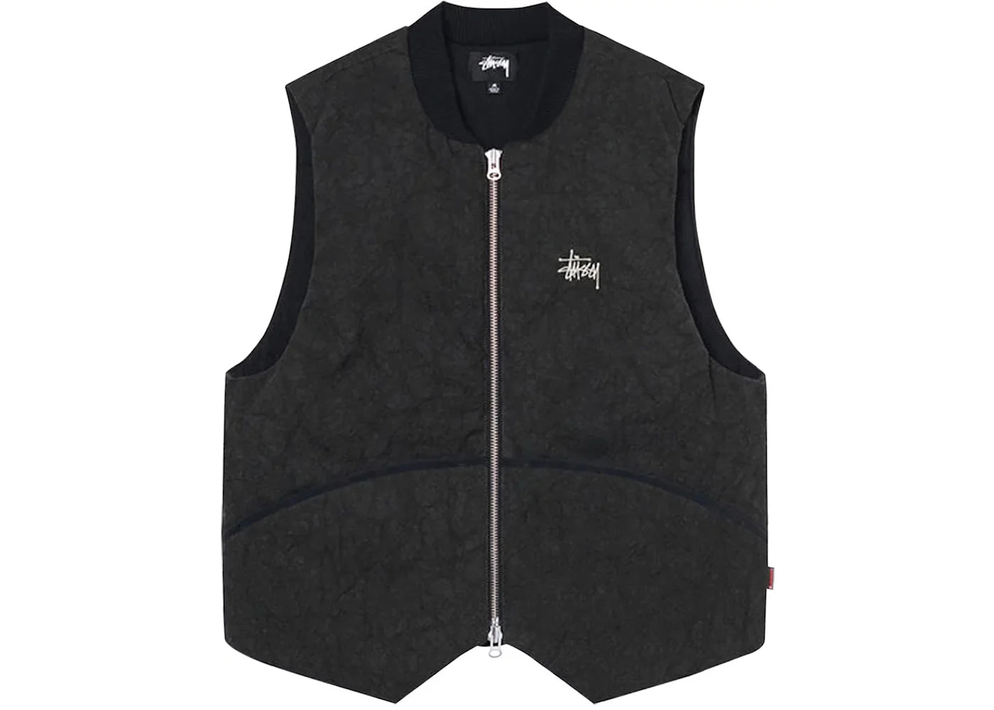 Stussy Washed Canvas Primaloft Vest Black