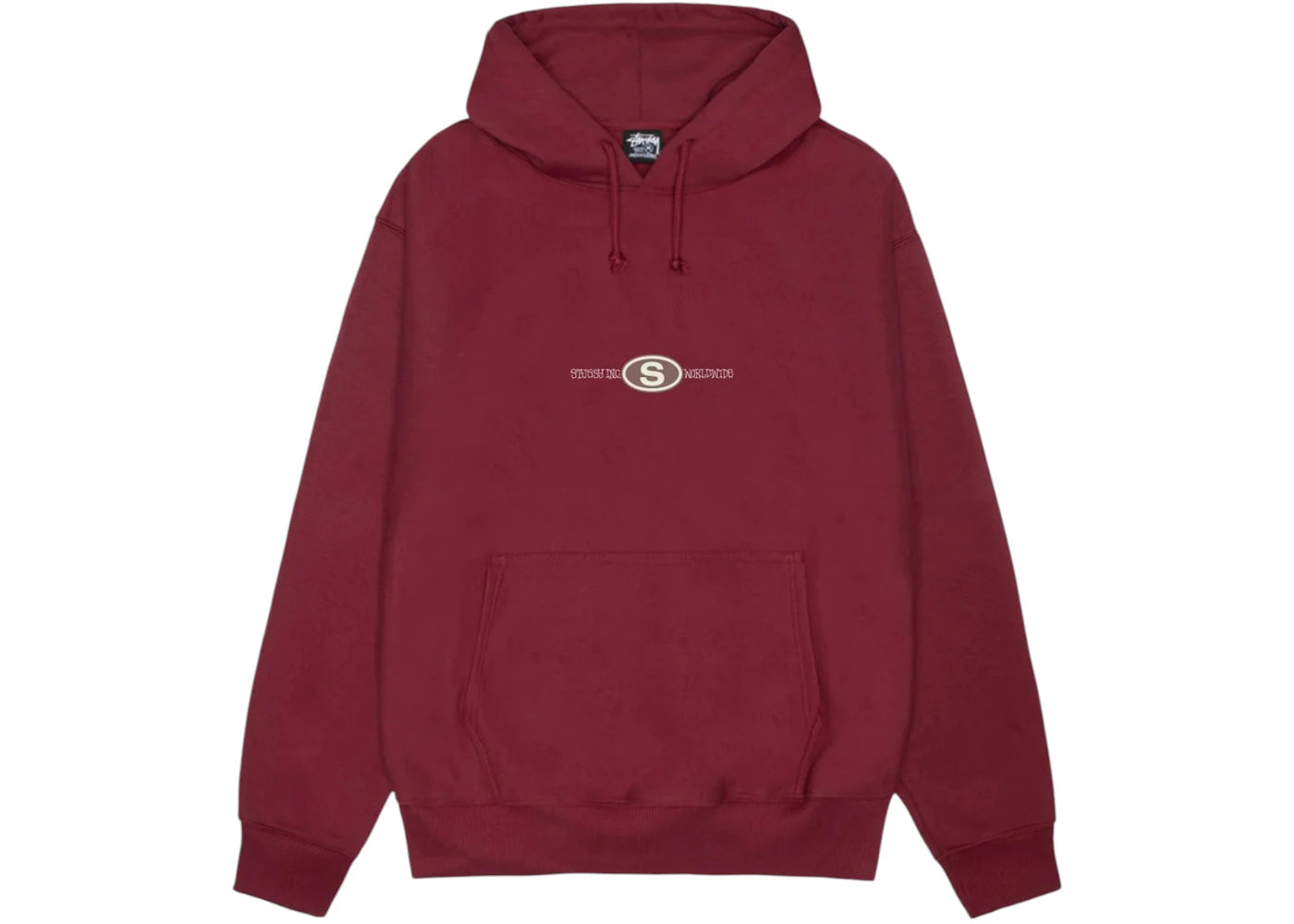 Stussy Worldwide Dot Hoodie Wine