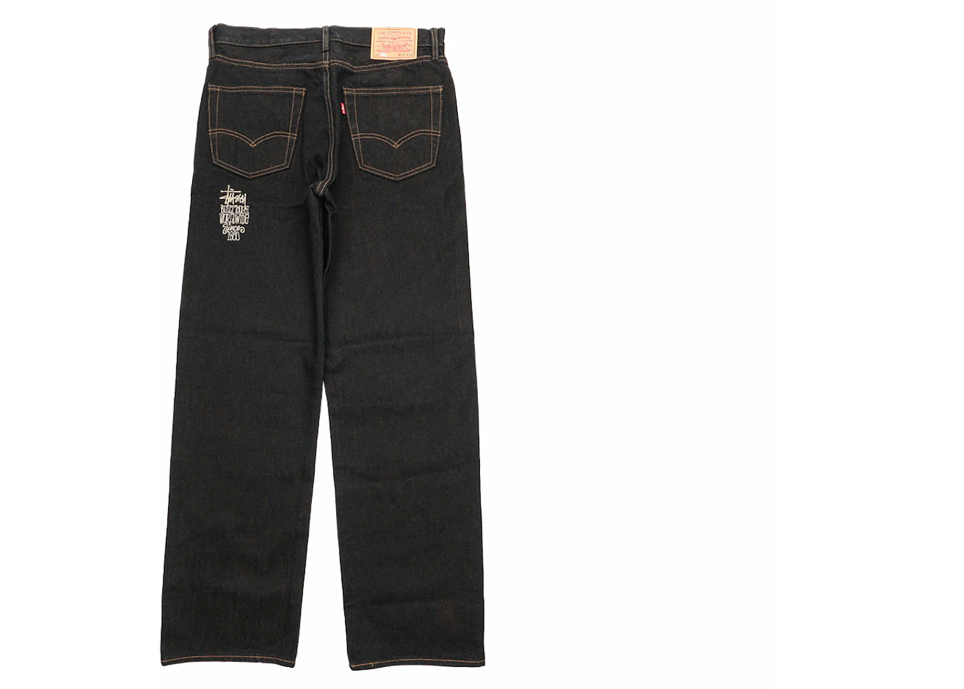 Stussy x Levi's Crispy Rinse 568 Jean Black/Brown