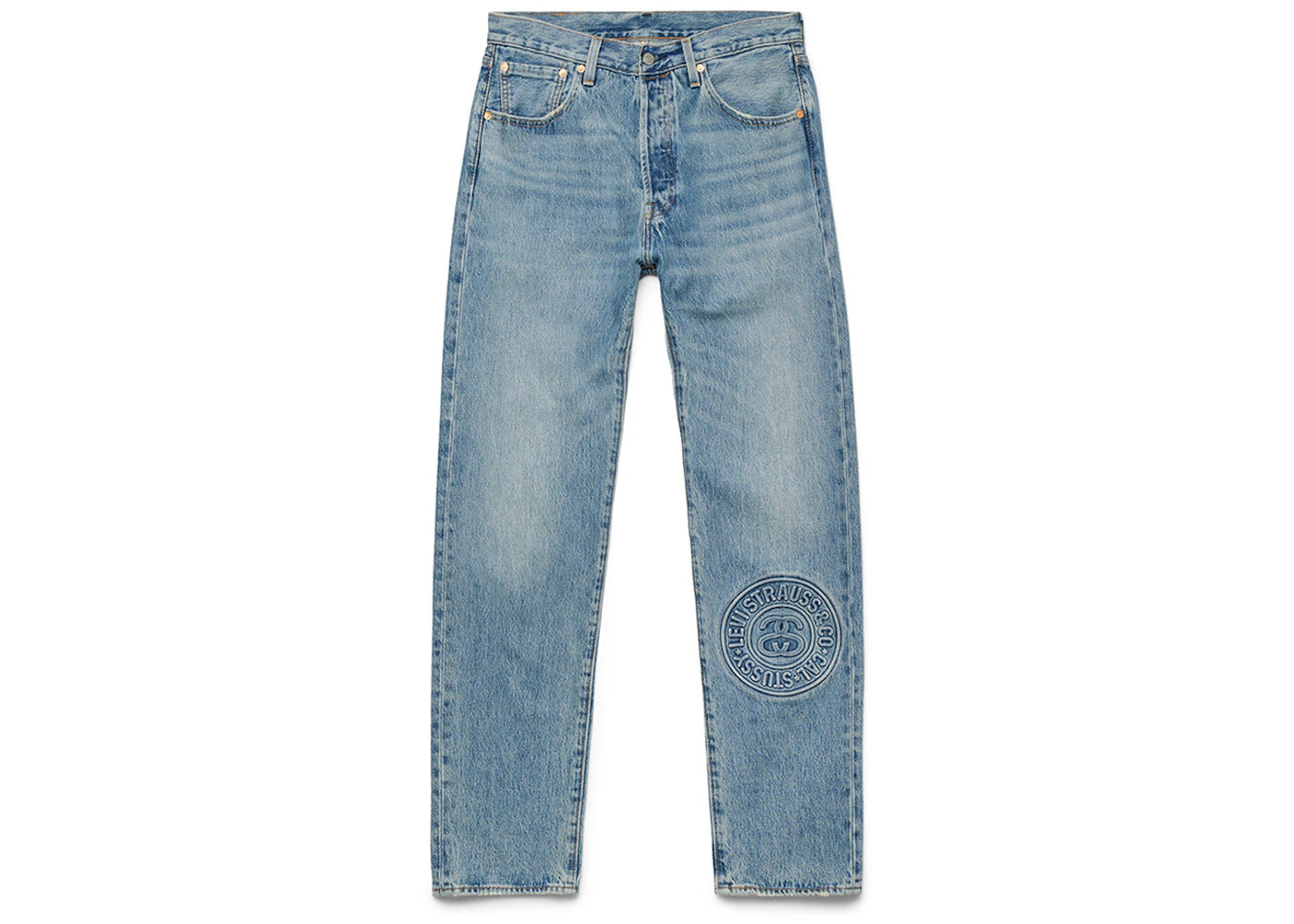 Stussy x Levi's Embossed 501 Jeans Stussy Rugged-Blue