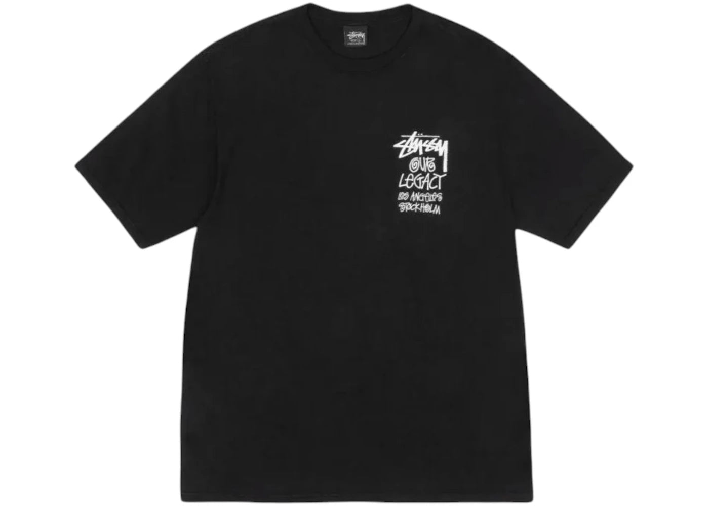 Stussy x Our Legacy Surfman Pigment Dyed Tee Black