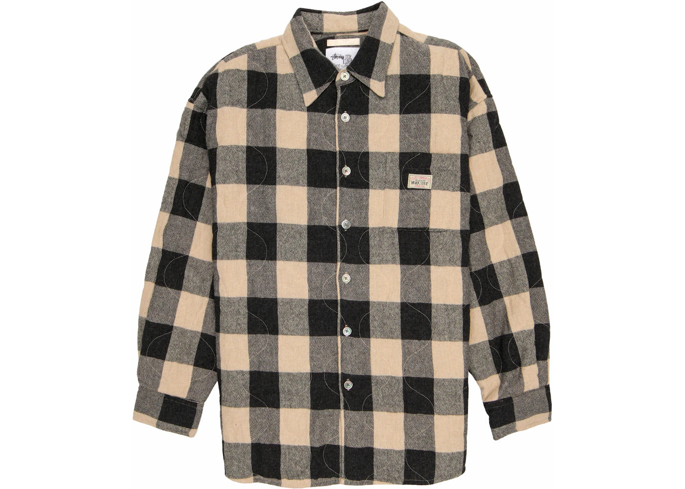 Stussy x Our Legacy Work Shop Borrowed Jacket Grey/Beige Check