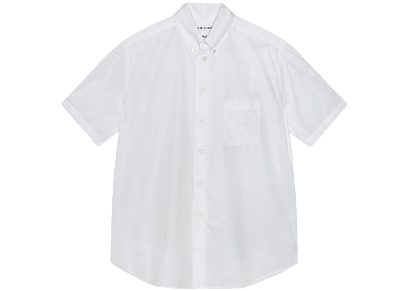 Stussy x Our Legacy Work Shop Borrowed S/S Shirt White Poplin