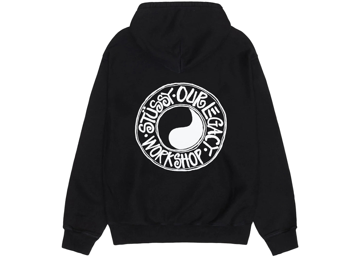 Stussy x Our Legacy Work Shop Buana Pigment Dyed Hoodie Black