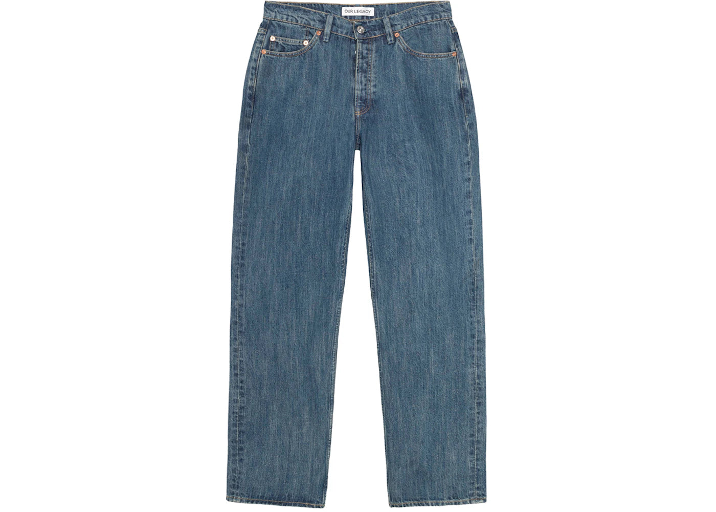 Stussy x Our Legacy Work Shop Work Cut Jean Blue Nep Wash