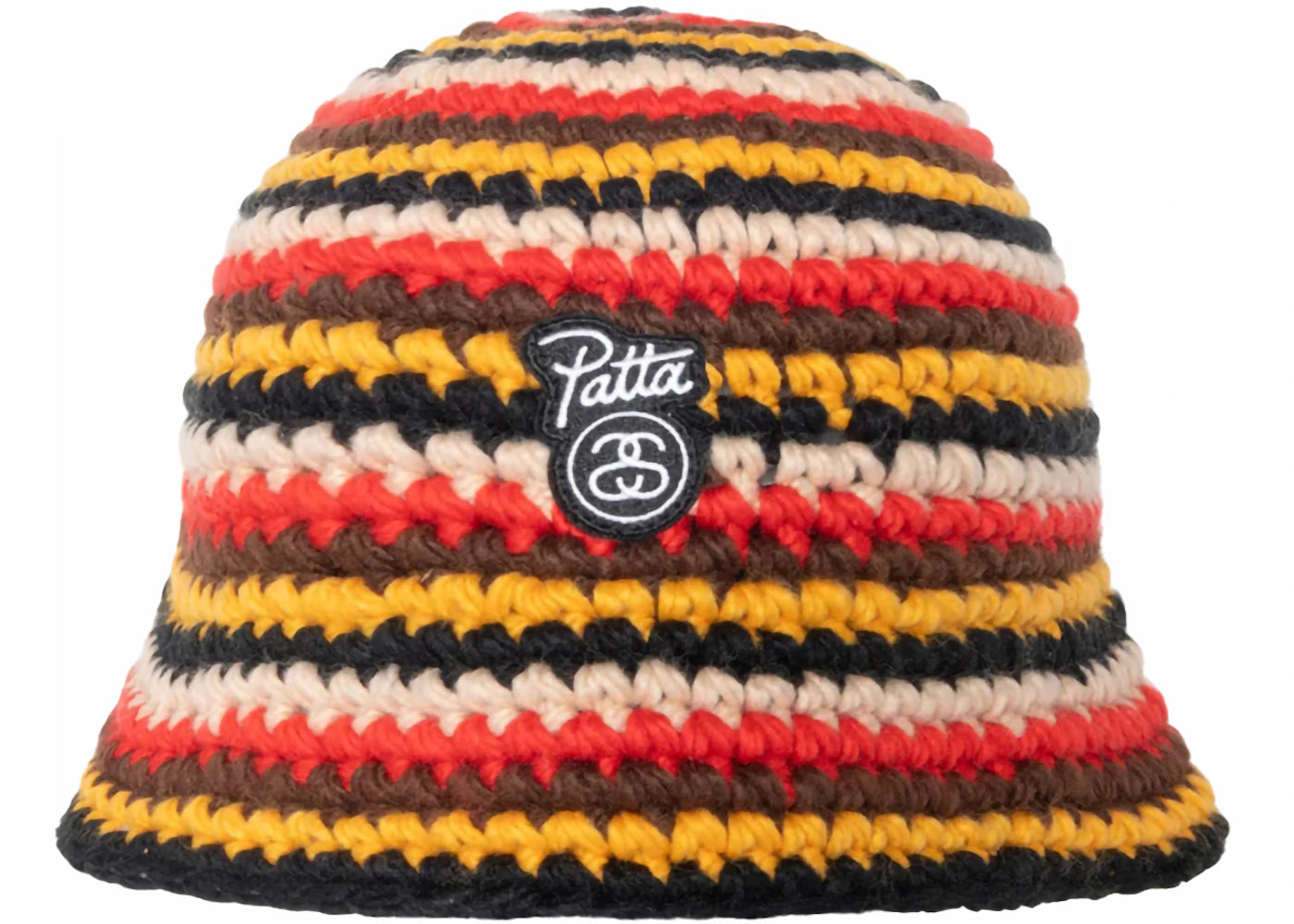 Stussy x Patta Bucket Hat Striped Knit Multicolor