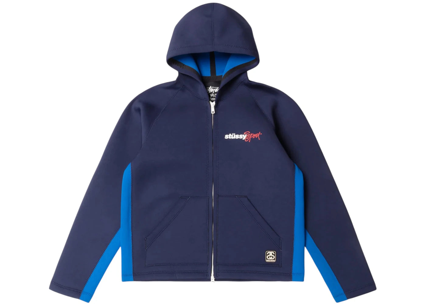 Stussy x Wales Bonner Neoprene Hoodie Navy