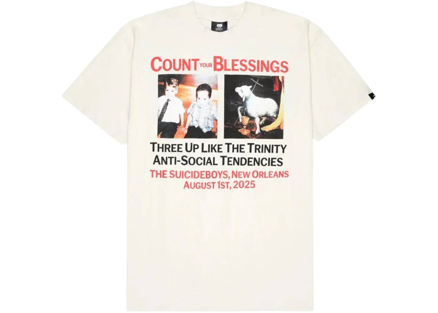 $uicideboy$ G59 Records Count Your Blessings Tee Off-White