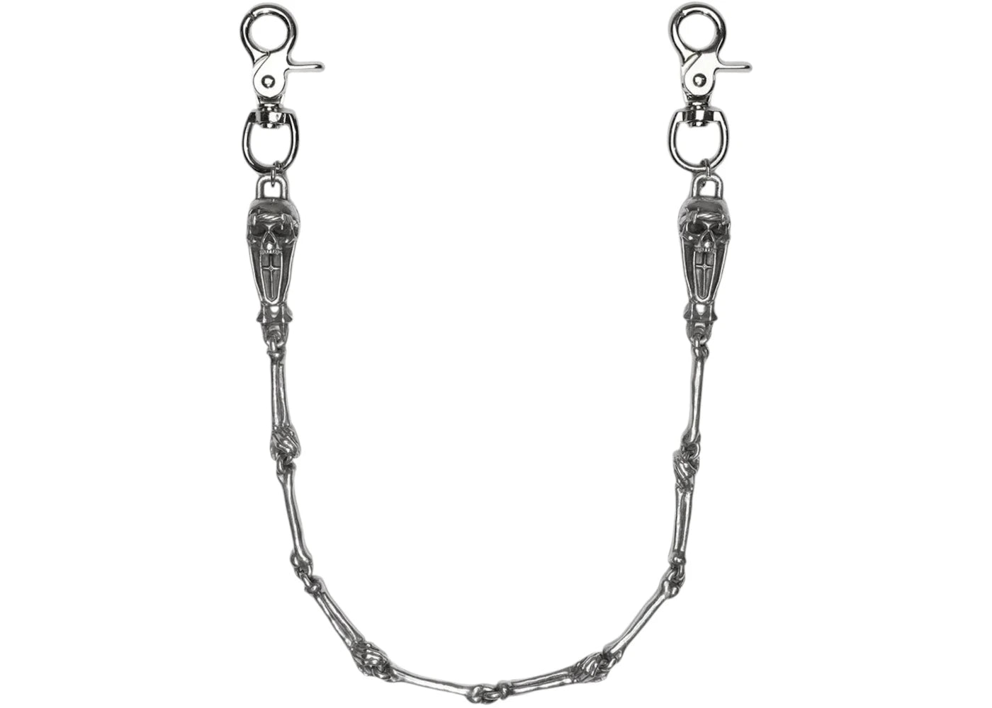 $uicideboy$ G59 Records Crypt Keeper Wallet Chain Silver