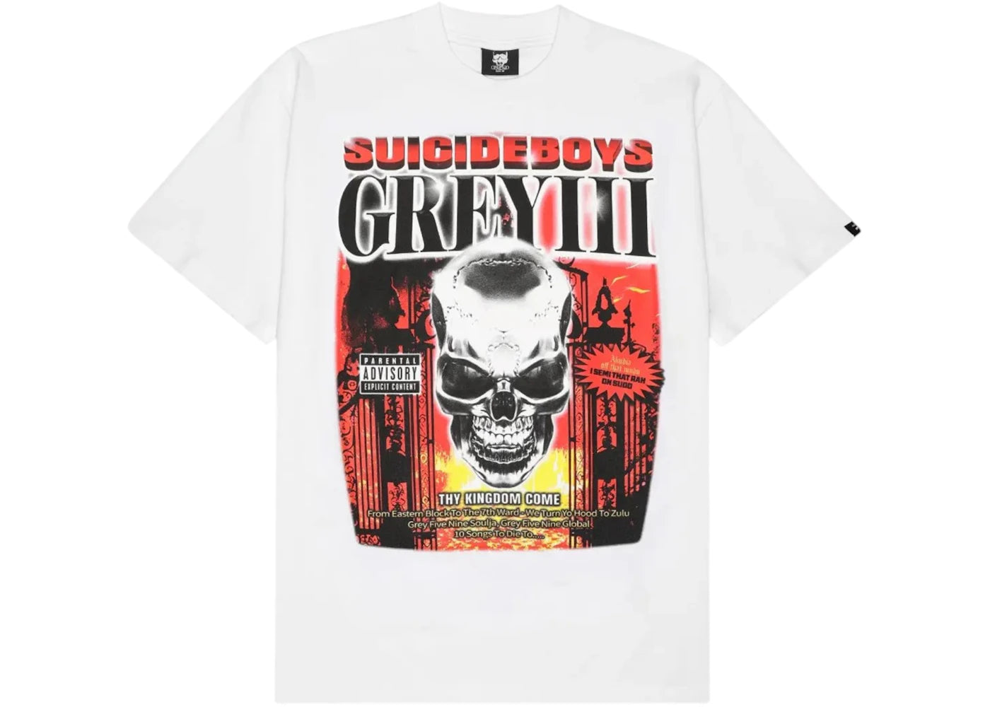 $uicideboy$ G59 Records Grey III Tee White