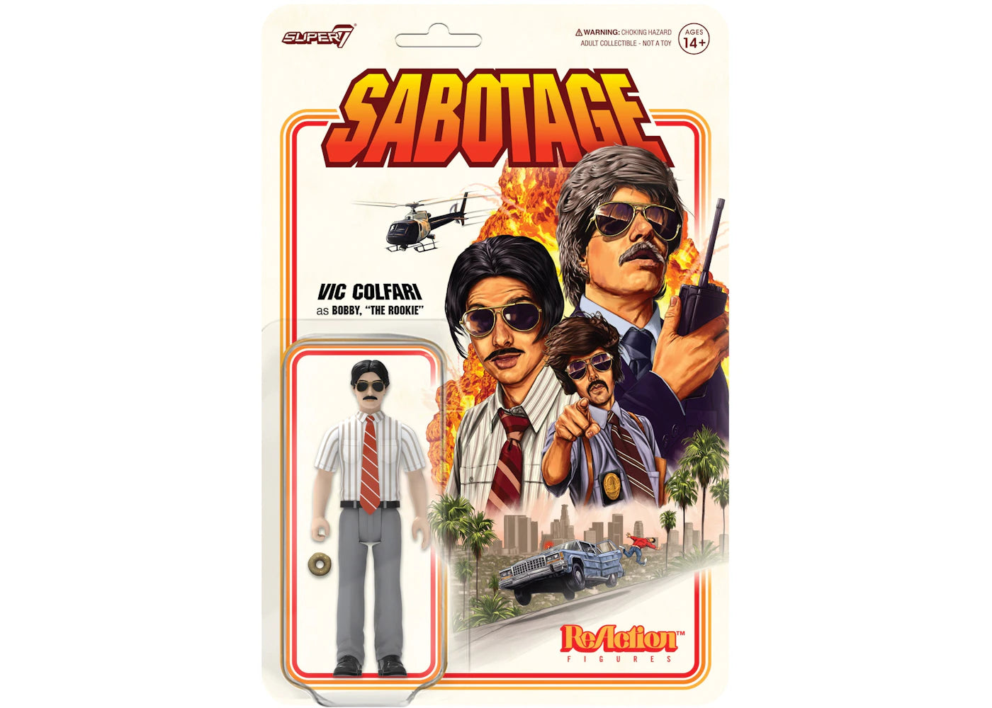 Super7 Beastie Boys Sabatoge Vic Colfari as Bobby "The Rookie" Action Figure