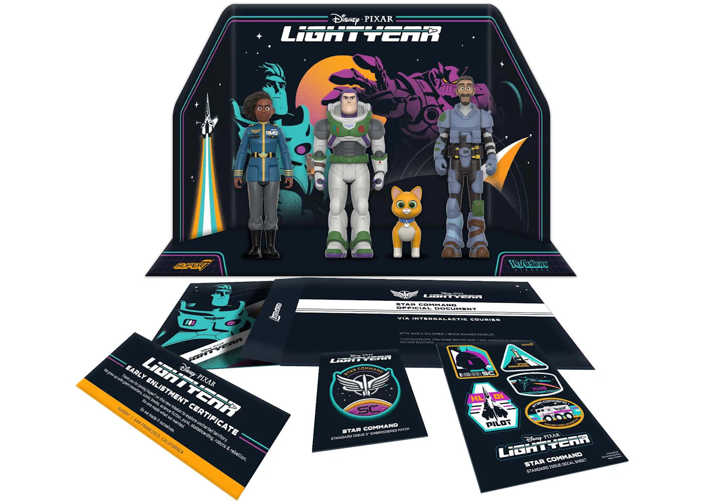Super7 Disney Pixar Lightyear Early Enlistment Action Figure Bundle