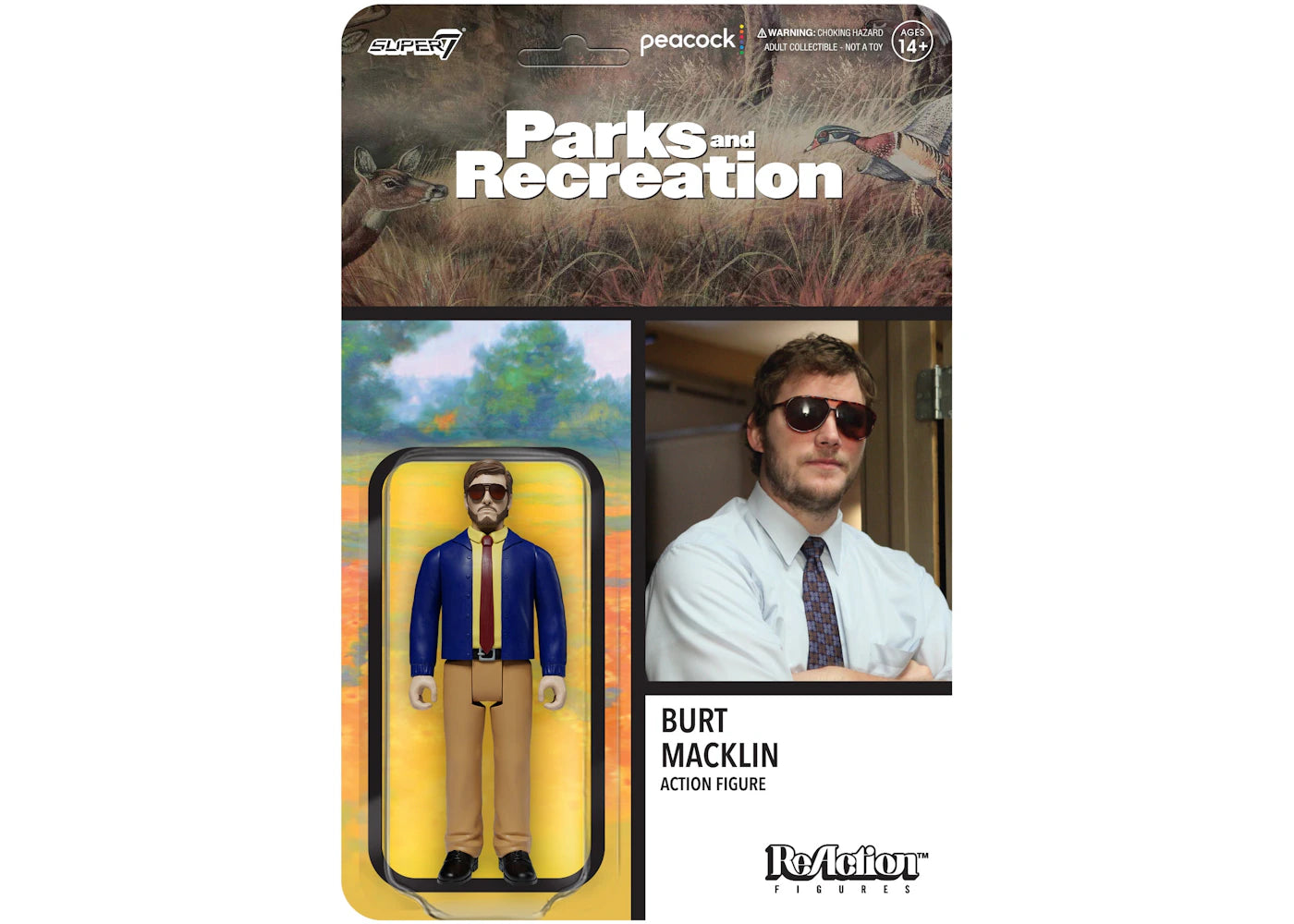 Super7 Parks and Recreation Burt Macklin Action Figure