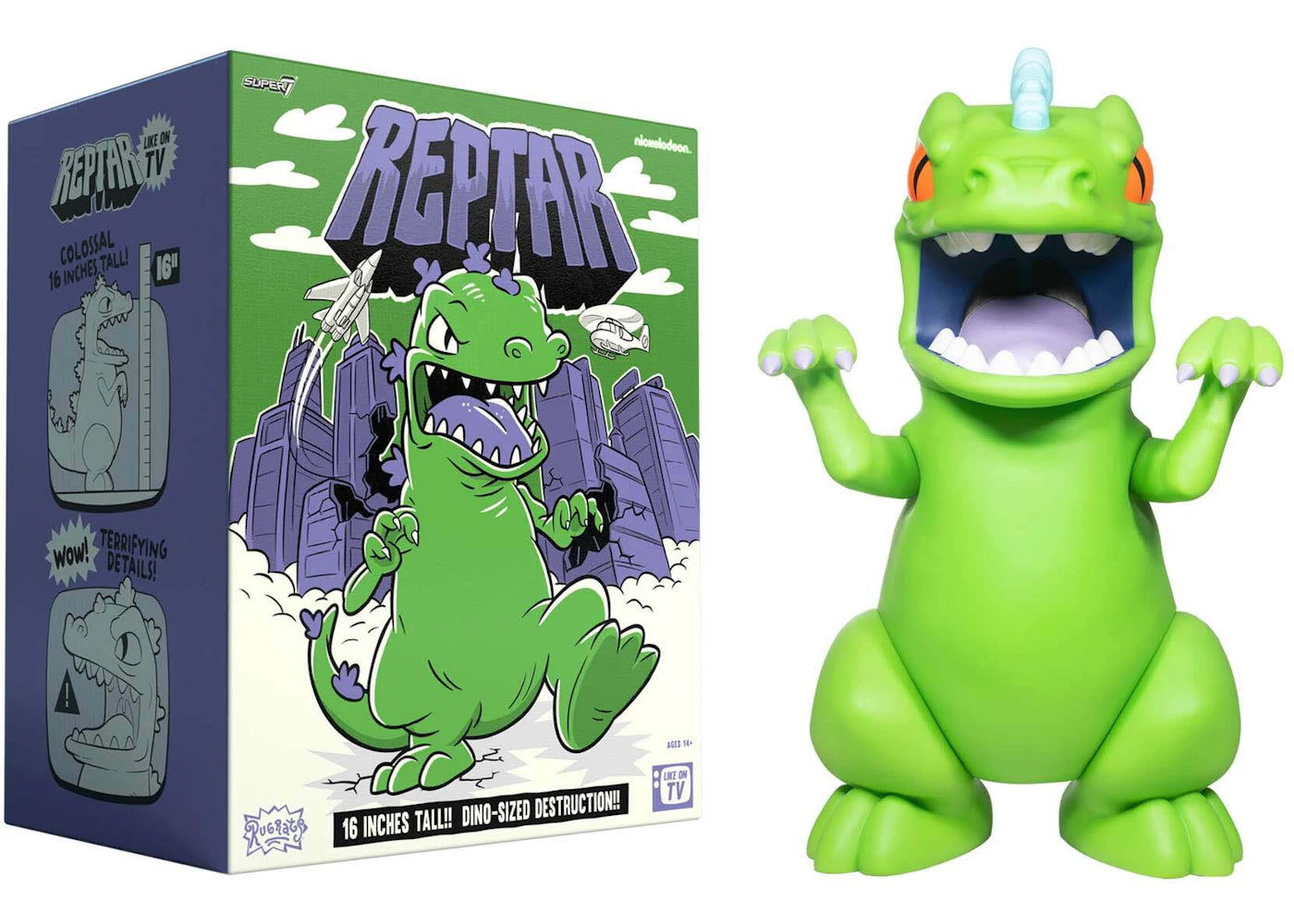 Super7 Supersize Rugrats Reptar Action Figure