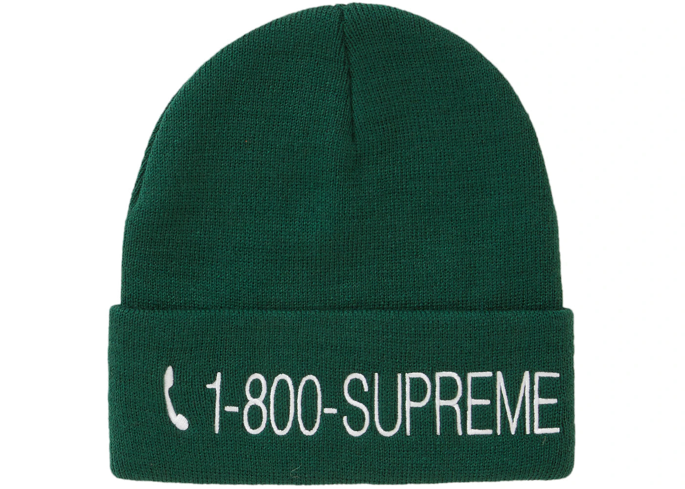 Supreme 1-800 Beanie Green