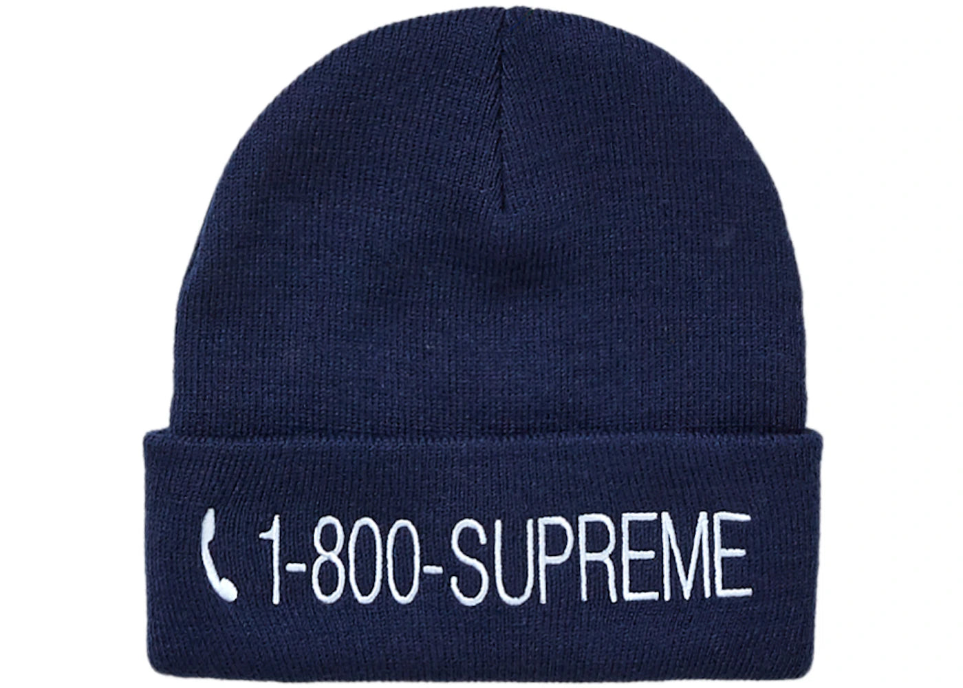 Supreme 1-800 Beanie Navy