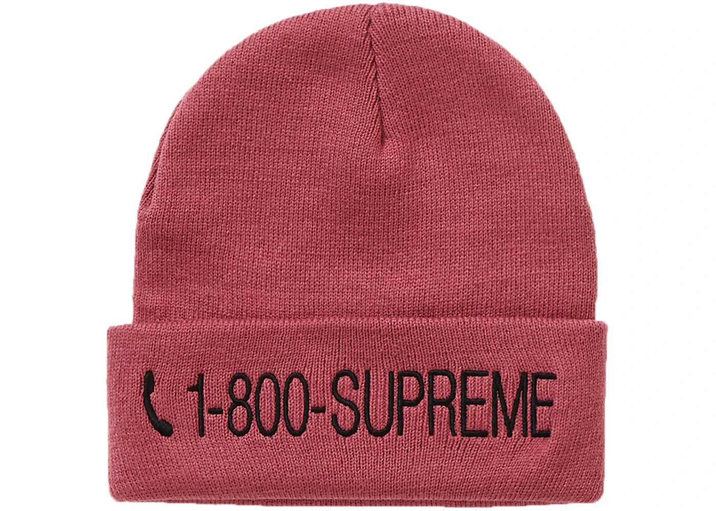 Supreme 1-800 Beanie Dusty Magenta