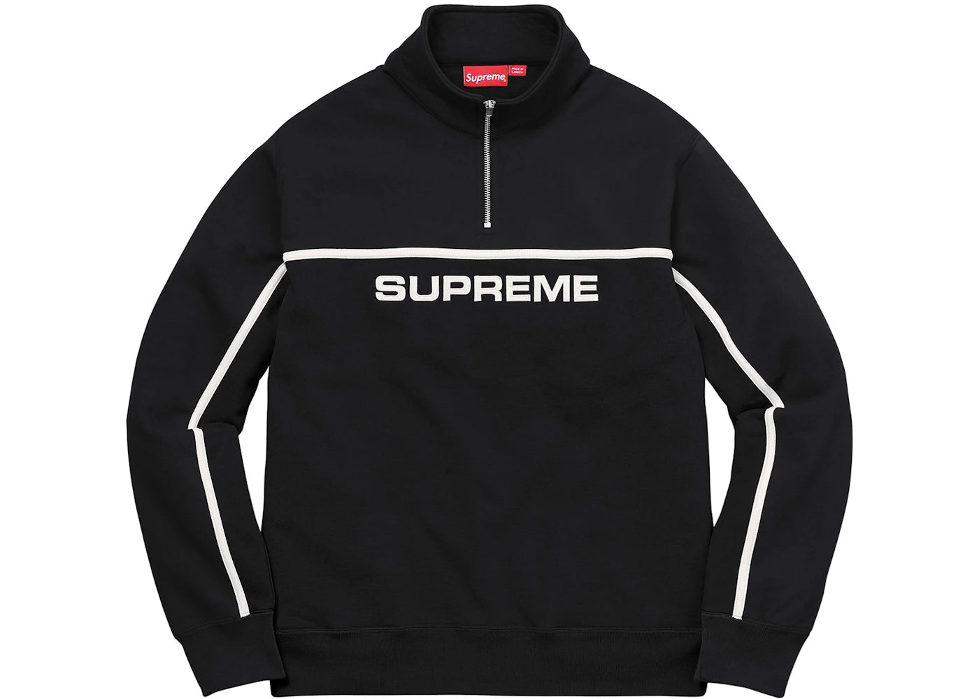 Supreme 2-Tone Half Zip Sweatshirt