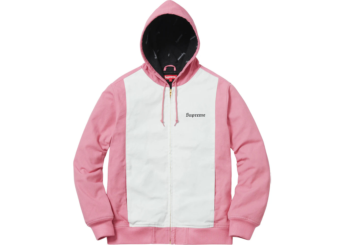 Supreme 2 Tone Hooded Work Jacket Pink