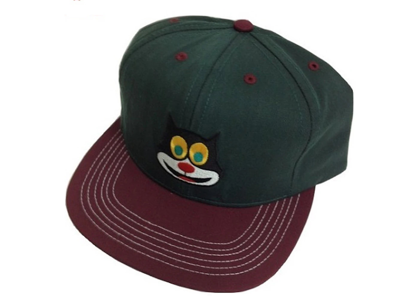 Supreme 2 Tone Mad Cat 5 Panel Cap Green
