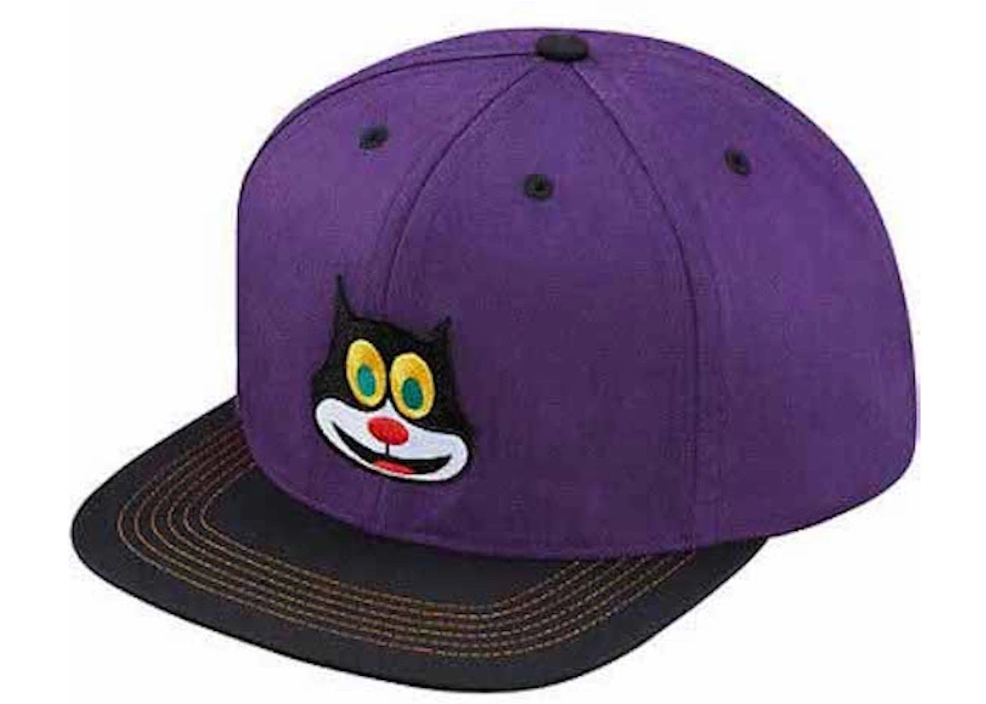 Supreme 2 Tone Mad Cat 5 Panel Cap Purple