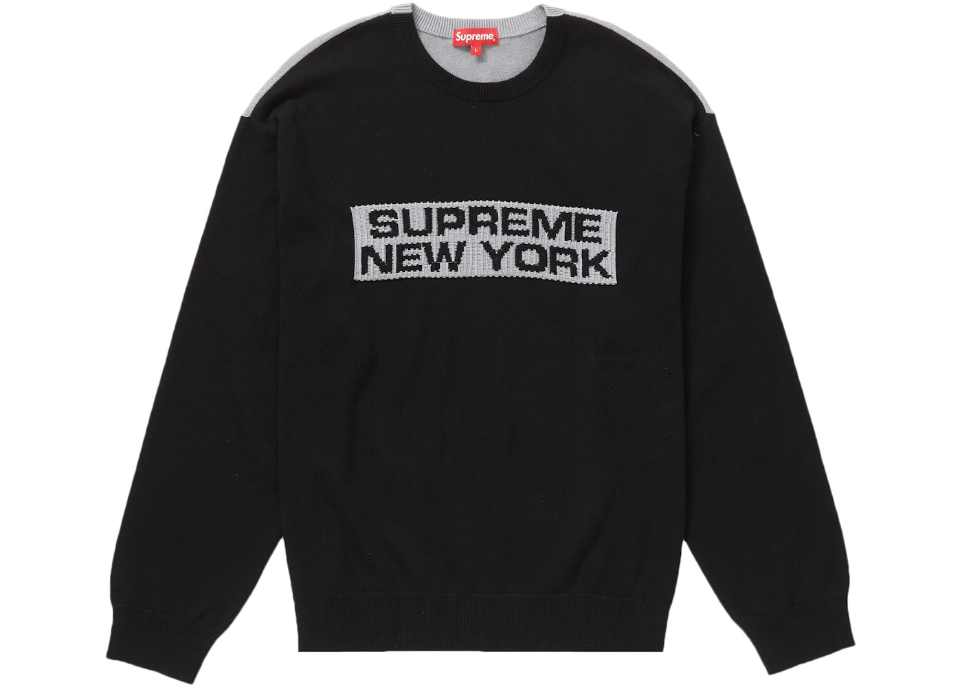 Supreme 2-Tone Sweater Black