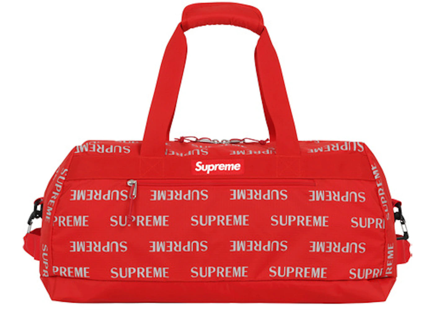 Supreme 3M Reflective Repeat Duffle Bag Red