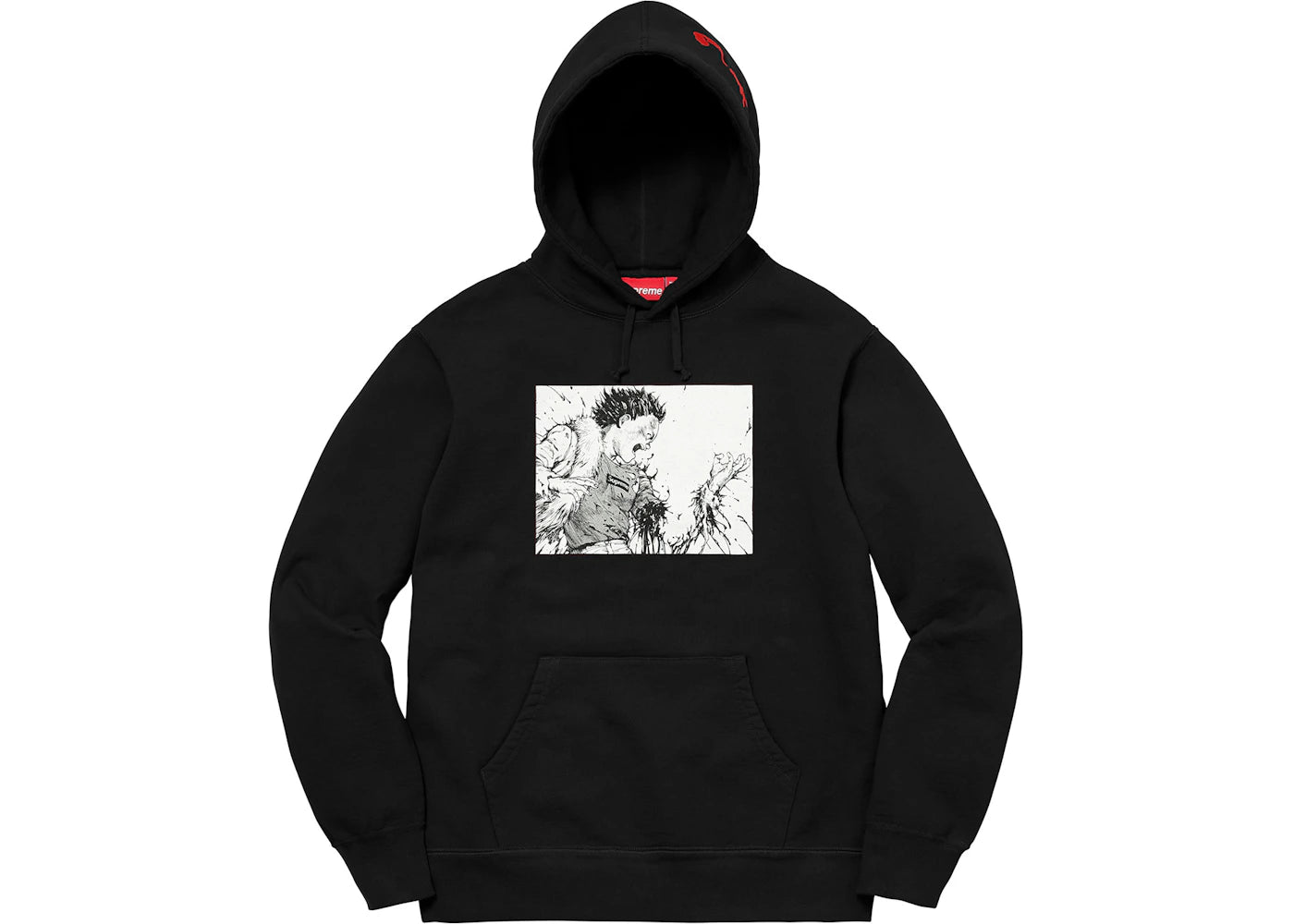Supreme AKIRA Arm Hooded Sweatshirt Black
