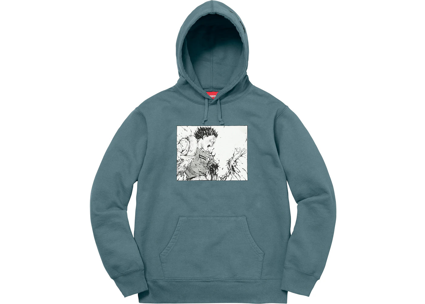 Supreme AKIRA Arm Hooded Sweatshirt Slate