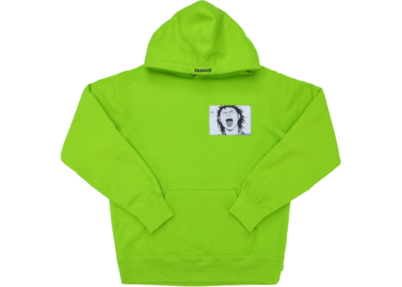 Supreme AKIRA Patches Hooded Sweatshirt Lime