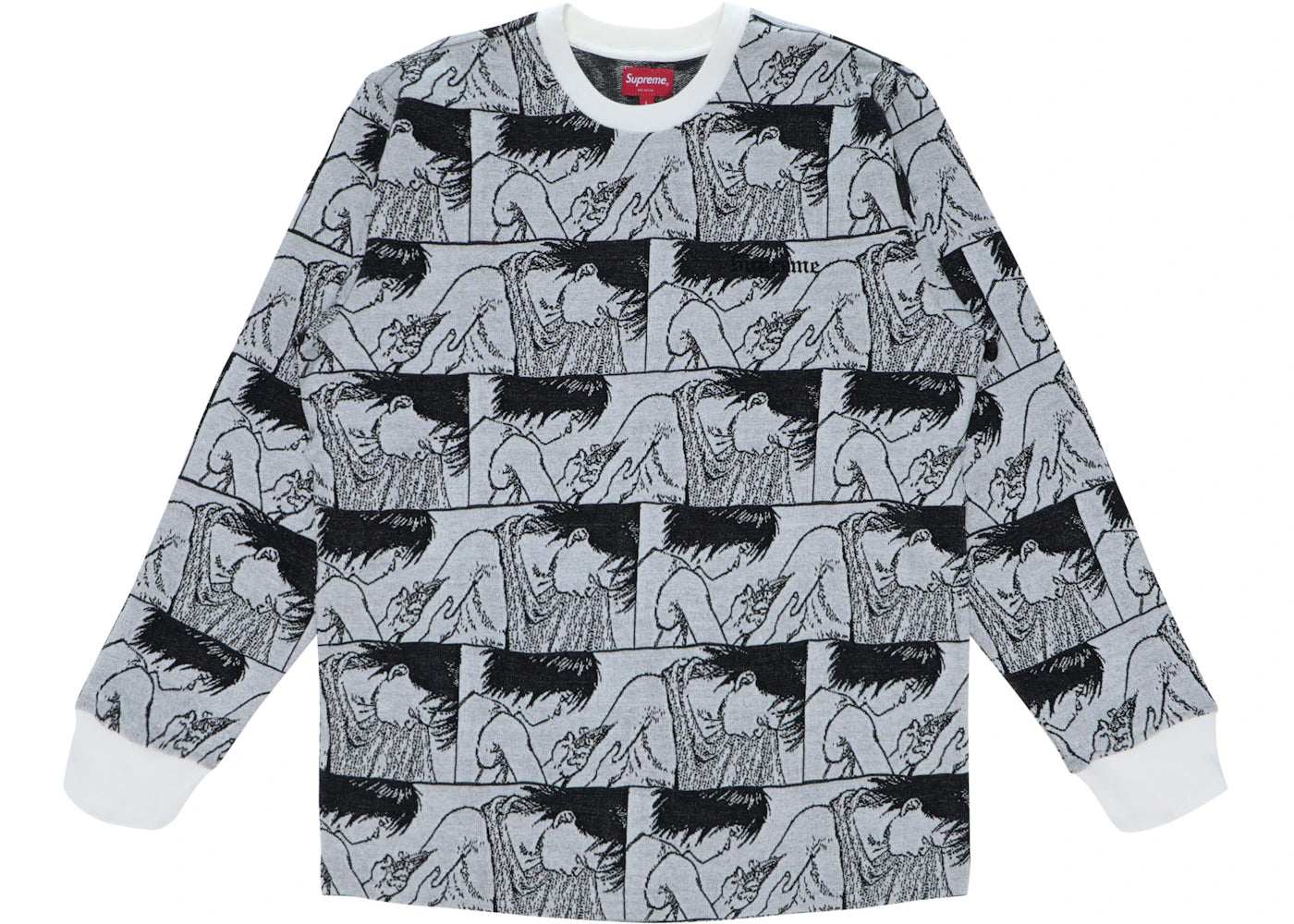 Supreme AKIRA Syringe Jacquard L/S Top White
