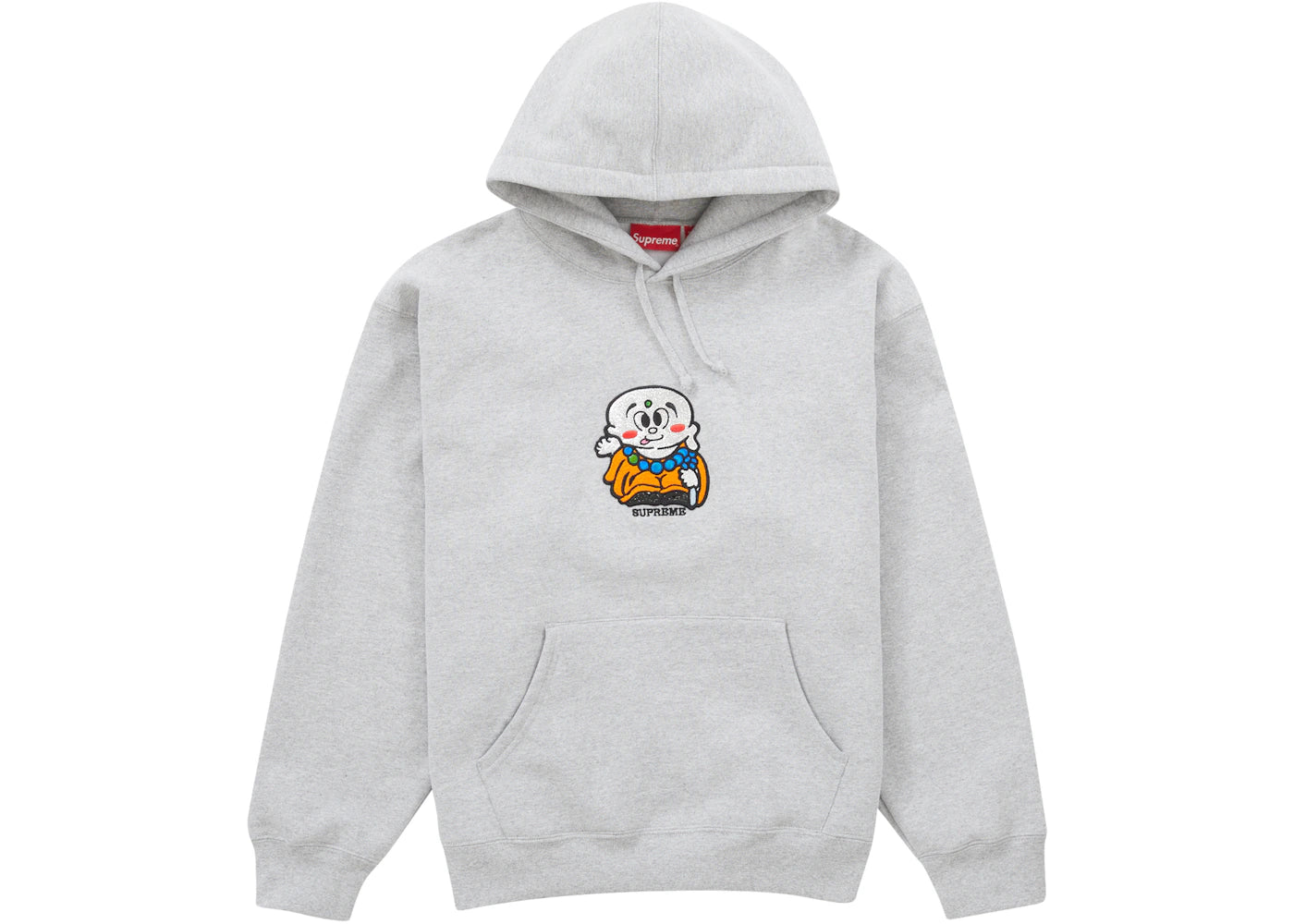 Supreme AOI Buddha Hooded Sweatshirt Heather Grey